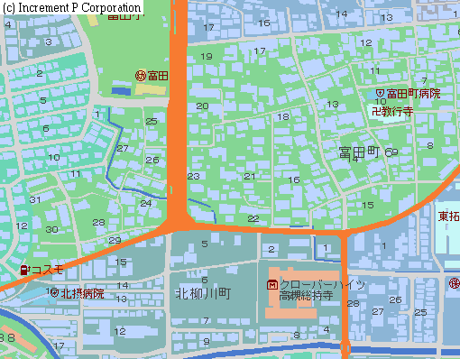 地図（富田付近）
